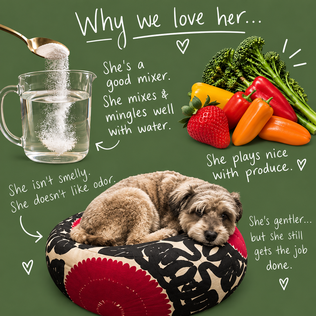 Vinegar's Sister, All Purpose Concentrated Vinegar Powder for Cleaning
