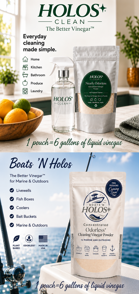 Holos Clean Odorless Cleaning Vinegar Powder